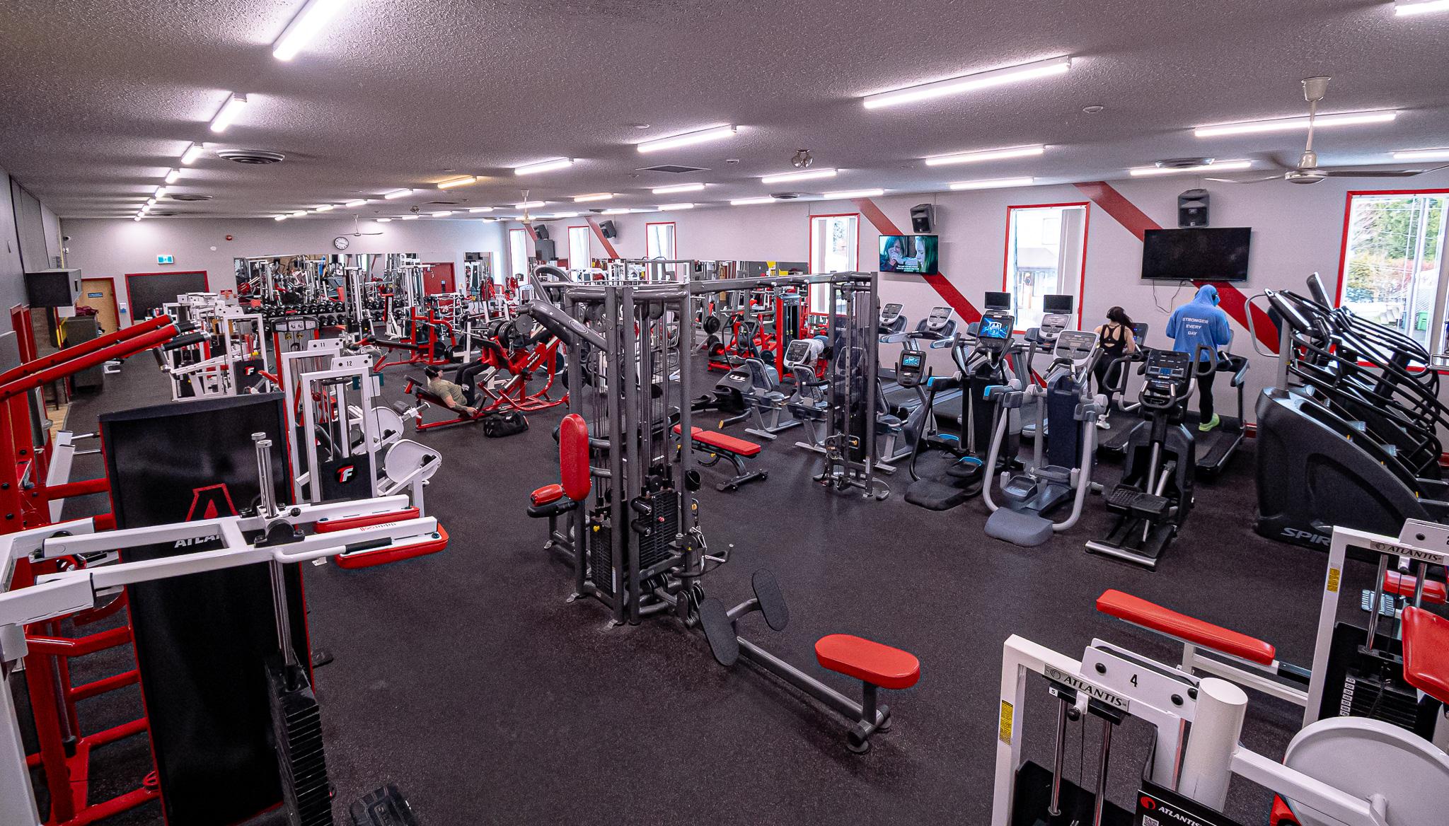 Main gym floor with equipment