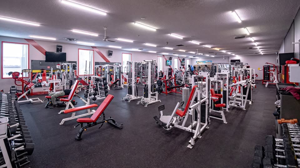 Free weights section